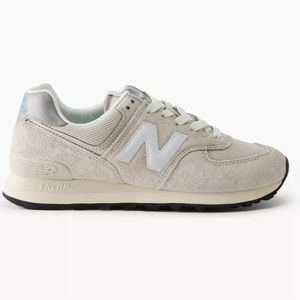 New Balance 574 Unisex Sneakers Off White Grey Suede Women’s 7.5 Men’s 6